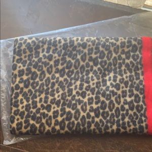 Leopard blanket wrap